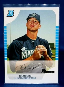 2005 Bowman White /240 Bobby Livingston ~ROOKIE~ Seattle Mariners #292 - Bild 1 von 3