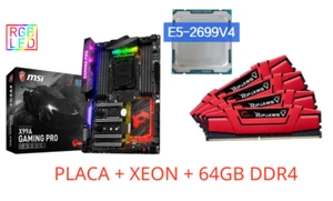 Kit MSI X99A Gaming Pro Carbon + Xeon E5-2699 v4 + 64 GB DDR4 - Imagen 1 de 5