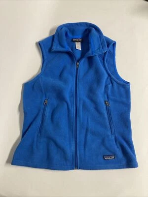 Bonito Chaleco Patagonia Synchilla Mujer Grande L Azul Claro Cremallera Completa Foto 1 de 3