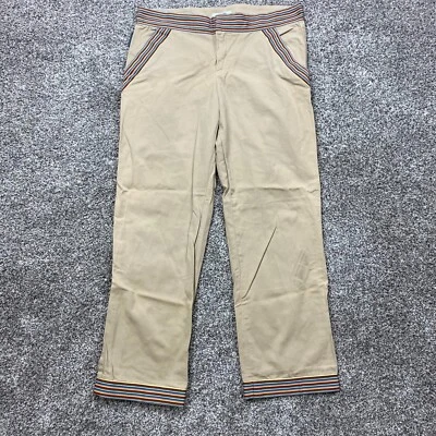 Pantalones Moschino 10 Rayas Coloridas Artísticas Boho Festival Hippie Retro Diseñador Lujo Foto 1 de 4