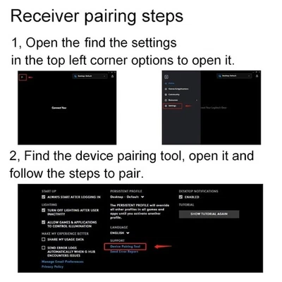 Compactly Mouse Receiver Adapters Easy Installation Plugs and Play For G603 - Image 1 of 4