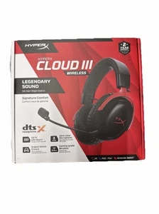 Nuove cuffie da gioco wireless HyperX Cloud III PC PS4 PS5 switch DTSX 120 ore - Foto 1 di 4