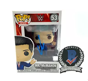 WWE WWF OWNER VINCE MCMAHON SIGNED AUTOGRAPH FUNKO POP BECKETT BAS COA - Picture 1 of 1