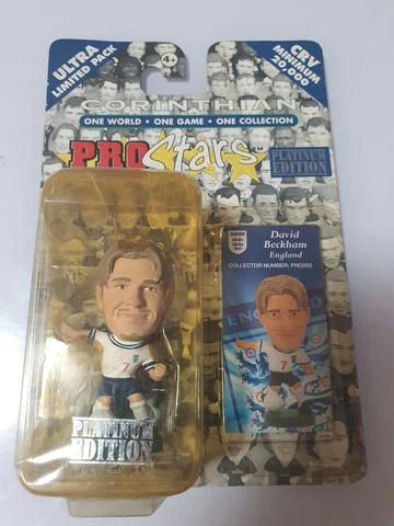 Corinthian David Beckham Figure England Home Jersey Platinum Blister Pack Cover