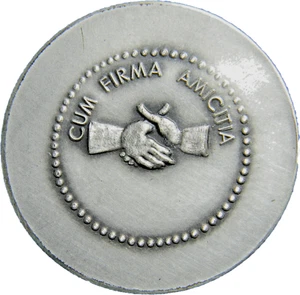 Ficha Bélgica 1975 CUM FIRMA AMIHITIA Paul De Baeck (03938) - Imagen 1 de 2