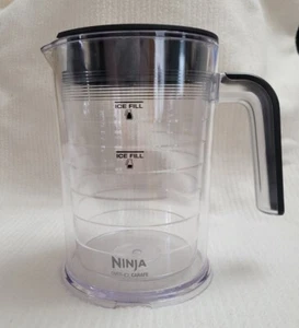 Ninja Coffee Bar Over-Ice Carafe Plastic Double Wall Replacement w/ Lid Tritan - Picture 1 of 13