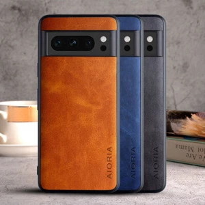 Case for Google Pixel 8 Pro Simple PU Leather TPU Ultra Slim Cover Pixel 8 - Picture 1 of 13