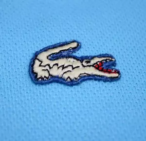 Lacoste Kleid Vintage 60er 70er Jahre David Kristall Lacoste blau weiß Borte Polystrick Gr. M - Bild 1 von 11