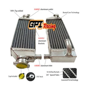 Aluminum Radiator FOR YAMAHA WR450F WRF450 WRF 450 2012 2013 2014 2015 - Picture 1 of 8