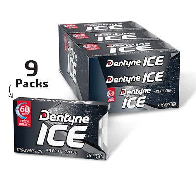 Goma Dentyne Ice Arctic Chill sin azúcar, 16 piezas (9 unidades) Foto 1 de 4