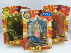 DOCTOR WHO : LILITH, GELTH ZOMBIE, FACELESS GRANDMA CONNOLLY ACTION FIGURE SET - Picture 1 of 6