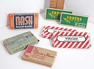 Lote Mixto De Colección Cajas de Hoja de Afeitar Nash Playtex Enders Smith Blade Man - Imagen 1 de 9