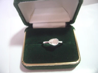 Anillo Vintage Plata Maciza - Diseño Impresionante - Diamante Polki Natural Talla r-55pts Foto 1 de 4