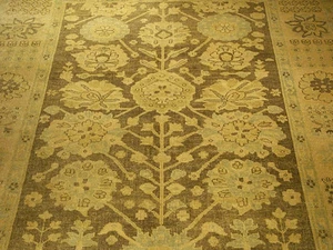 ALFOMBRA OUSHAK ANUDADA A MANO 8 X 10_Tintes vegetales_ Lana fina suave hilada a mano - Imagen 1 de 12