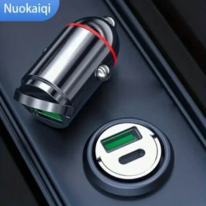 Fast Car Charger USB Type C Cigarette Lighter Socket Adapter for iPhone Samsung - Zdjęcie 1 z 2