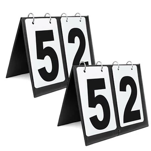 Set of 2 Portable Table Top Scoreboards for Basketball Tennis Sports 00-99 - Picture 1 of 5