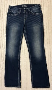 Silver Jeans Slim Bootcut Women's 29x31 Blue Medium Wash - Picture 1 of 8