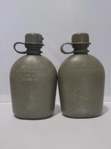 2 Pack 1 Quart Canteen Standard Issue Olive Drab Green #B69b - Picture 1 of 3