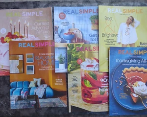 Real Simple Magazines Lot Of 6 Lifestyle Home Projects Plus 2 Bonus Mags 2024-25 - Picture 1 of 13