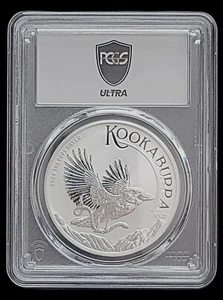 2024 1OZ FINE SILVER AUSTRALIA KOOKABURRA PCGS MS70 SILVER LABEL - Picture 1 of 2
