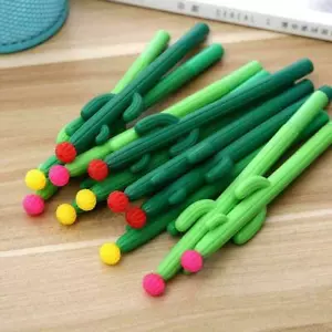 Lindo bolígrafo de gel diseño de cactus para escribir oficina escuela venta suministros de regalo bonito - Imagen 1 de 8