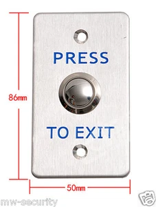 Door Release Button Exit Push Switch N/O - Imagen 1 de 5