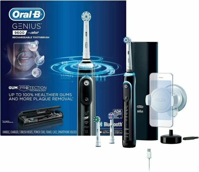 Oral-B 9600 Electric Toothbrush with 3 Brush Heads - Black