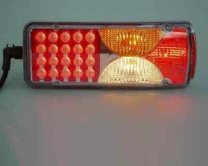 Right Side 12V 24V E-Marked Tail Lamp with 6 Functions for MAN TGX TGA TGM - Picture 1 of 5