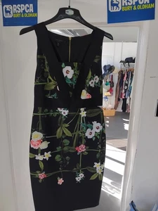 Vestido floral Ted Baker para mujer talla 3 UK 12  - Imagen 1 de 4