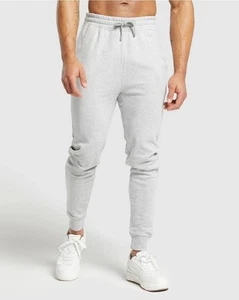 Herren Gymshark Crest Jogger Größe L Large grau A1A2A - Bild 1 von 6