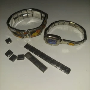 Bracelet breloques breloques D-Linq B’linQ inox divers breloques / vendu en lot - Photo 1/6