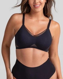 Honeylove CrossOver Bra Wireless Unlined Smoothing Size XL Runway Black NEW - Picture 1 of 10