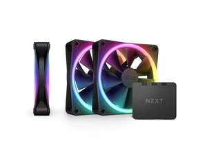 NZXT F120 RGB Duo potrójny pakiet – 120 mm dwustronny wentylator RGB z kontrolerem (RF-D12TF-B1) - Zdjęcie 1 z 3