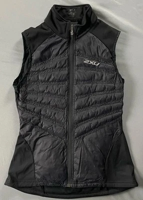 2XU X-Vent sem mangas zíper completo acolchoado ciclismo, jaqueta de corrida, colete - Imagem 1 de 4