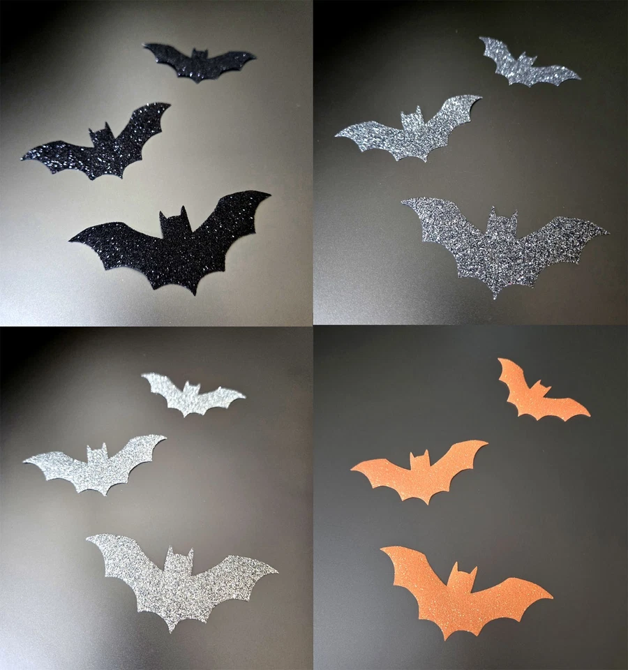 Halloween Hierro Sobre Murciélago Tela Gótica Transferencia de Calor Camiseta Parche Hotfix Disfraz