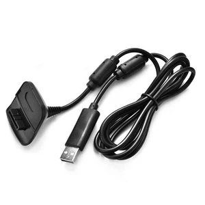 USB Charger Cable for XBOX 360/360 Slim Wireless Controller - 5ft 4800mAh - Picture 1 of 5