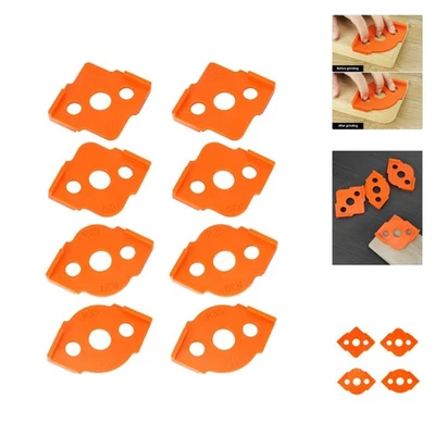 8 Stück Frässchablone Oberfräse, Frässchablone Arbeitsplatte R5 R10 R15 R20 R... - Bild 1 von 2