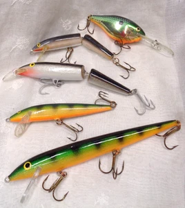 Lot/5 RAPALA Irland J-11 FLOATING Finnland COUNTDOWN Jointed Angelköder - Bild 1 von 19