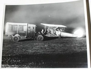 Indianapolis Indiana Municipal Airport US Mail Truck Great Black & White Photo - - Picture 1 of 1