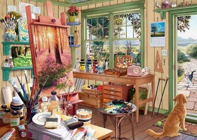 Ravensburger My Haven No.11, The Artist's Shed Jigsaw Puzzle (1000 Pieces) - Image 1 of 3