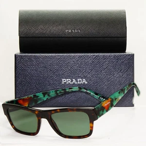 Prada Sonnenbrille grüne Gläser braun Havanna Schildkröte PR15YV VPR 15Y 23B-1O1 52 mm - Bild 1 von 12