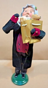 Vintage 2000 Byers Choice Lenox Exclusive Caroler Man Shopping Bag Figure 13" - Bild 1 von 11