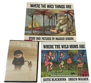 Where the Wild Things Are: Book and DVD; Where the Wild MOMS Are: Parody Book - Foto 1 di 10