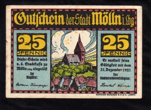 MOLLN - GERMANY NOTGELD -   25 PFENNIG - Bild 1 von 2