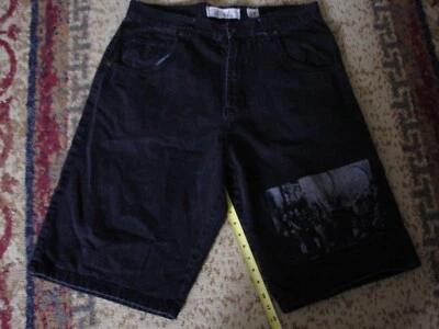 DTEK Black Denim Al Pacino Scarface / Godfather Mens 38 Baggy / Loose Fit Shorts - Image 1 of 4