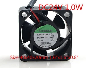 New SUNON Cooling Fan 24V 4020 1.0W KD2404PKS2 4CM 40x40x20mm 1.6"x1.6x0.8" - Picture 1 of 5