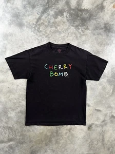 Camiseta Golf Wang Cherry Bomb Álbum Lista de Tracks Negra Mediana - Imagen 1 de 4