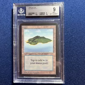 MTG Alpha Island Version 2 C L BGS 9 Quad++ MINT (9.5 edges and surface) 1993 - Picture 1 of 2
