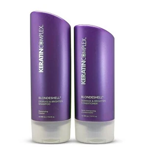 Keratin Complex Blondeshell Debrass Purple Shampoo & Conditioner 13.5 oz Duo - Picture 1 of 1