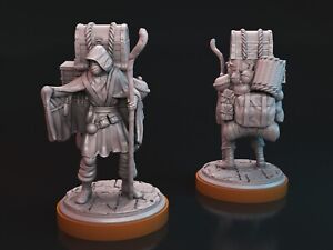 Unmatched sidekick Porter V2 miniature for Sinbad / Dark Merchant miniature